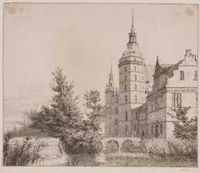 Frederiksborg Slot. Deel bij de Muntbrug