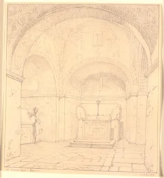 Het graf van Galla Placidia in de St. Nazareo-kapel in Ravenna