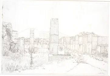Deel van het Forum in Pompeii