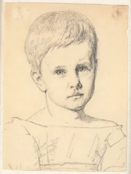 Portret van Sophie Frimodt als kind