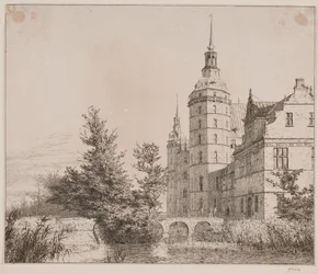 Frederiksborg Slot. Deel bij de Muntbrug