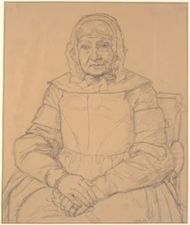 Portret van de moeder van de kunstenaar