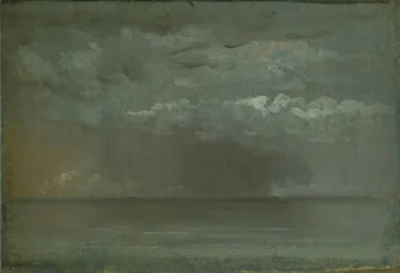 Studie van wolken boven de zee