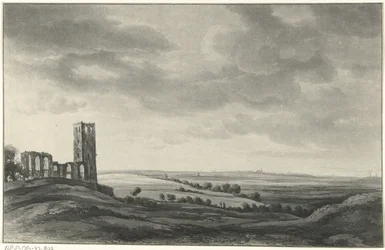 Landschap met ruïne