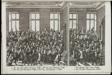 Een banket. Festival ter ere van keizer Karel VI, 1712