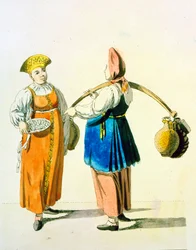 Melkmeisjes, 1799