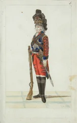 Officier van het Levensgarderegiment, 1793