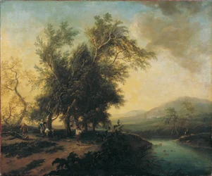 Landschap met figuren