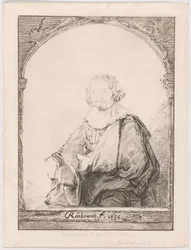 Portret van een man in een leunstoel, uit Collection d