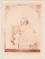 Portret van een man in een leunstoel, uit Collection d