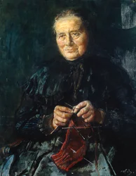 Breiende vrouw (schilderij)