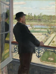 Portret van de Zweedse schilder Karl Fredrik Nordström (1855-1923) 1882