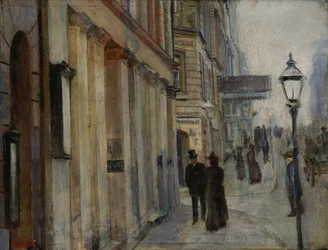 De hoek van Karl Johan straat en Dronningen straat