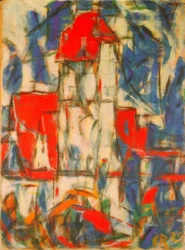 Dinkelsbühl (Stadsbeeld met toren)