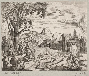 Illustratie voor Adam Olearius, “Persianischer Rosenthal von einem Sinnreichen Poeten Schich Saadi”, Schleswig 1660