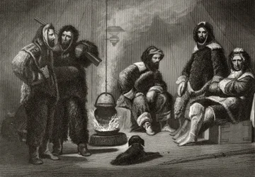 Leven in de Brig, gegraveerd door J. McGoffin, uit 