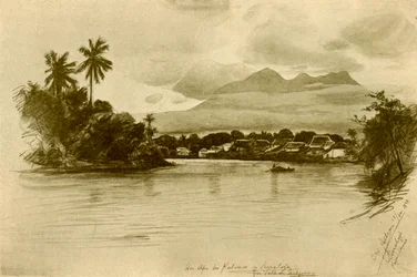Kali Mas Rivier, Surabaya, Java, 1898