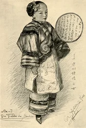 Me-J - dochter van een mandarijn, Hankow, China, 1898
