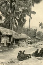 Straatscène in Tasikmalaya, Java, 1898