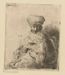 Borstbeeld van een Joodse priester