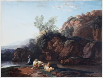 Rotsachtig landschap bij een rivier