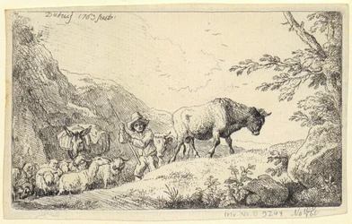 Landschap met de heilige Franciscus