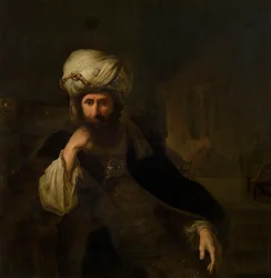 Portret van een man in oosterse kleding