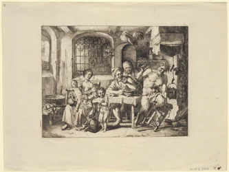 Satyr bij de boer