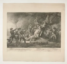 De dood van generaal Montgomery bij Quebec (La Mort du General Montgomery devant Quebec)