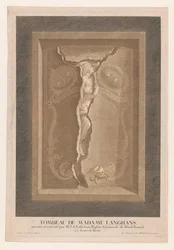 Graf van Maria Magdalena Langhans in de kerk van Hindelbank