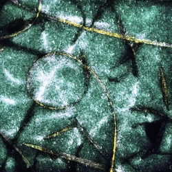 Groene cirkels met reliëf