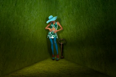 Surreal Woman Groene Sleutel