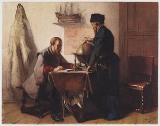 Jacob van Heemskerk en Willem Barendsz. Plannen hun Reis naar de Noordpool