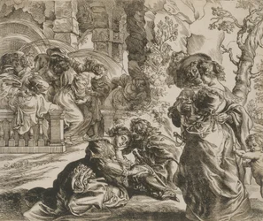 De tuin van de liefde rechterblok, 1630s