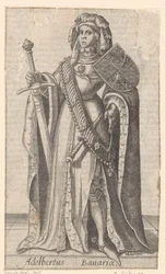 Portret van Albrecht van Beieren, graaf van Holland, Henegouwen en Zeeland