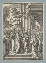 Christus geneest een man met waterzucht op sabbat
