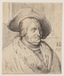 Fantasieportret van een oude man met een hoed