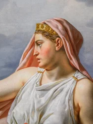 Alcyones afscheid van haar man Ceyx, detail