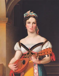 Deens: De Duitse zangeres Emilie Pohlmann als Preciosa De Duitse zangeres Emilie Pohlmann als Preciosa.