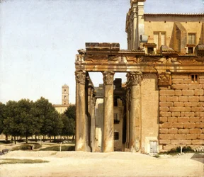 Uitzicht op de Via Sacra, Rome, 1814