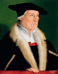 Portret van de Duitse humanist Sebastian Munster