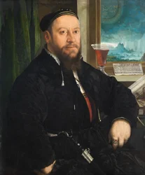 Portret van Matthäus Schwarz