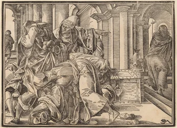 Christus vertelt zijn discipelen over het laatste oordeel