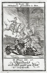 God maakt Heliodorus bang in een tempel, 2 Makkabeeën (3:21-28), 1695