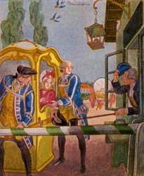 Chaise Am Schlagbaum / Chaise bij de tolpoort
