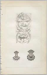 De kunst van decoratief ontwerp: met een bijlage, waarin de uren van de dag worden gegeven waarop bloemen opengaan, uitgegeven door Day & Son, Londen, 1862