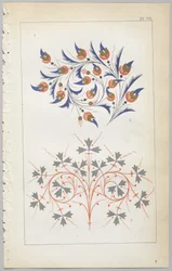 De kunst van decoratief ontwerp: met een bijlage, waarin de uren van de dag worden gegeven waarop bloemen opengaan, uitgegeven door Day & Son, Londen, 1862