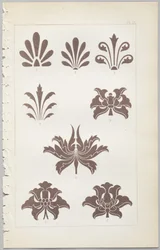 De kunst van decoratief ontwerp: met een bijlage, waarin de uren van de dag worden gegeven waarop bloemen opengaan, uitgegeven door Day & Son, Londen, 1862