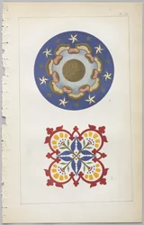 De kunst van decoratief ontwerp: met een bijlage, waarin de uren van de dag worden gegeven waarop bloemen opengaan, uitgegeven door Day & Son, Londen, 1862