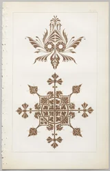 De kunst van decoratief ontwerp: met een bijlage, waarin de uren van de dag worden gegeven waarop bloemen opengaan, uitgegeven door Day & Son, Londen, 1862